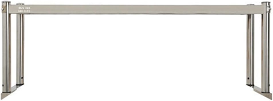 Stainless Steel 1/2/3 Tier Shelves, Commercial Kitchen Overshelf Shelf, Adjustable Work Table for Home Restaurant Kitchen Warehouse Bar120x30x40cm