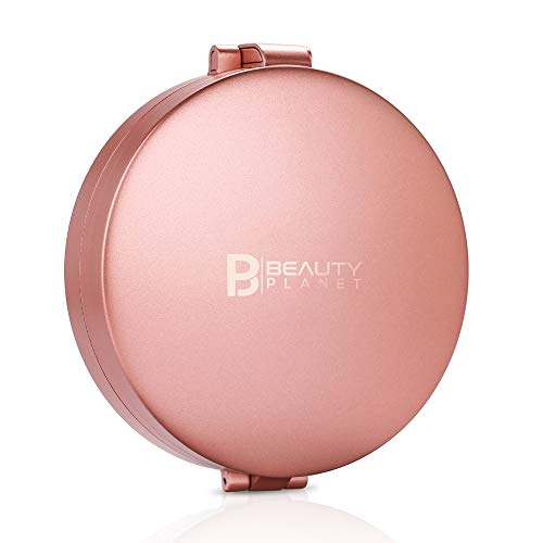 Beauty Planet 20X Magnifying Mirror with Light, Portable 20X/5X/1X Lighted Makeup Mirror,LED Travel
