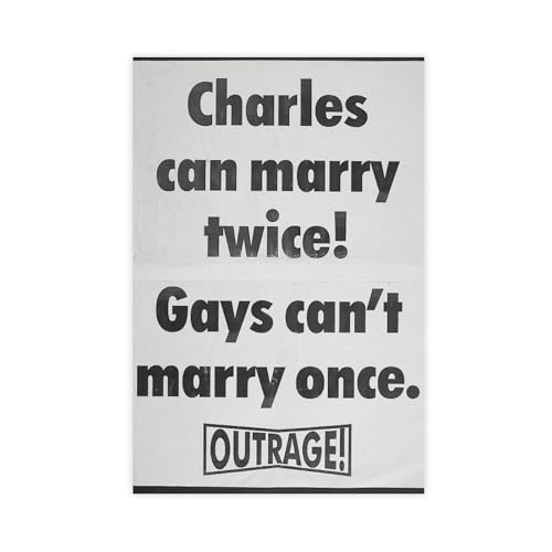 SANWYA Poster su tela, stampa artistica da parete con manifesto sulla liberazione gay, per soggiorno e camera da letto, 40 x 60 cm, senza cornice, stile 3