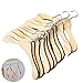 Muñeca Ropa Perchas Muñecas de Madera Percha Gancho de Madera de Suspensión de Ropa Perchas de Madera para Muñecas Mini Percha de Ropa Perchero para Muñecas Perchero para Muñecos de Bebé 10 Piezas