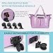 VOOWO Rolling Duffle Bag with Wheels, Expandable Foldable Duffel Bag with Wheels for Travel, Rolling Luggage Carry on Duffel Bags, Wheeled Travel Duffle Bags, Large Weekend Bag for Women (Purple)
