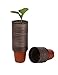 100 Pcs 3.5" Plastic Plants Nursery Pots Seedlings Flower Plant Container Seed Starting Pots