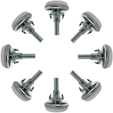 Sourcing Map 24 Stück Verstellbare Möbelfüße M6 - Nivellierfüße Zum Ausgleichen Von Unebenen Böden