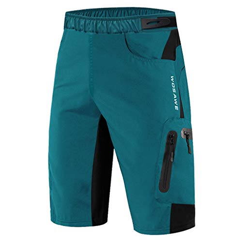 LEIPUPA Calções de Ciclismo com Ajuste Largo. Roupa Interior de Corrida de Bicicleta Meia Calça com