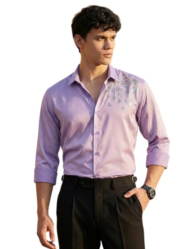 Image of IndoPrimo Men's Stylish Satin Shirt for Party, Formal, Daily and Casual Wear Full Sleeve Shirt for Mens - Trio