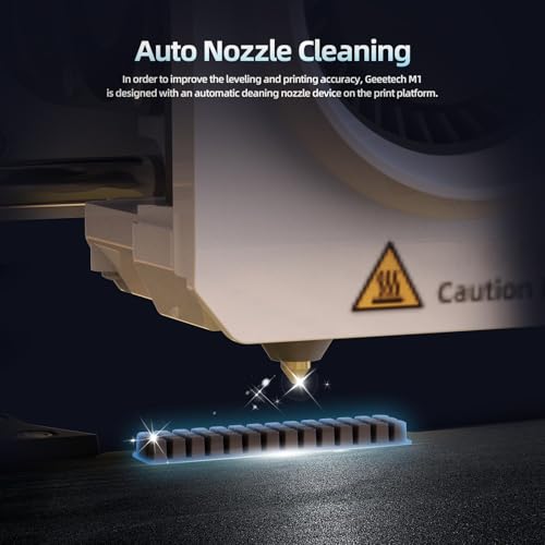 GEEETECH M1 Mini 3D Drucker, 3D Drucker für Anfänger, Doppelantrieb Direktantrieb-Extruder-3D-Drucker 250 mm/s für 3D Printer mit Farbbildschirm, DREI Kühlventilatoren, Filamentbrucherkennung