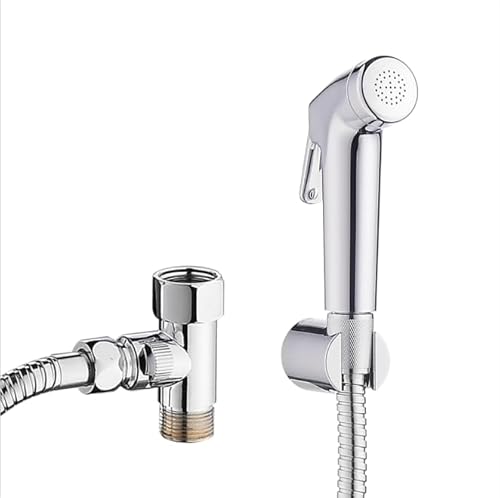 REWEE Handheld Bidet Sprayer for Toilet, Cloth Diaper Sprayer, Portable Toilet, Shattaf with Bidet Hose