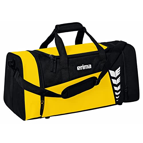 Erima Unisex Six Wings geräumige Sporttasche (7232305), gelb/schwarz, S
