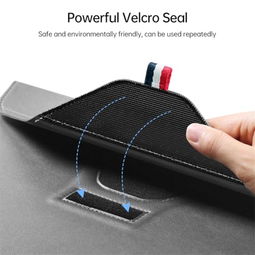 Funda de piel para MacBook Pro 13 A2159 marrón con soporte elegante 4