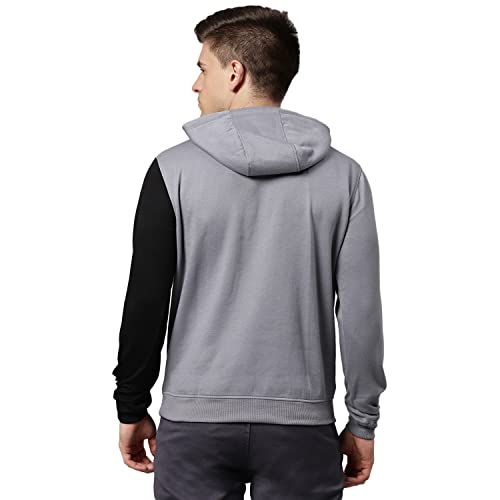 Image of HIGH Star Men's Fleece Colorblock Hooded Sweatshirt