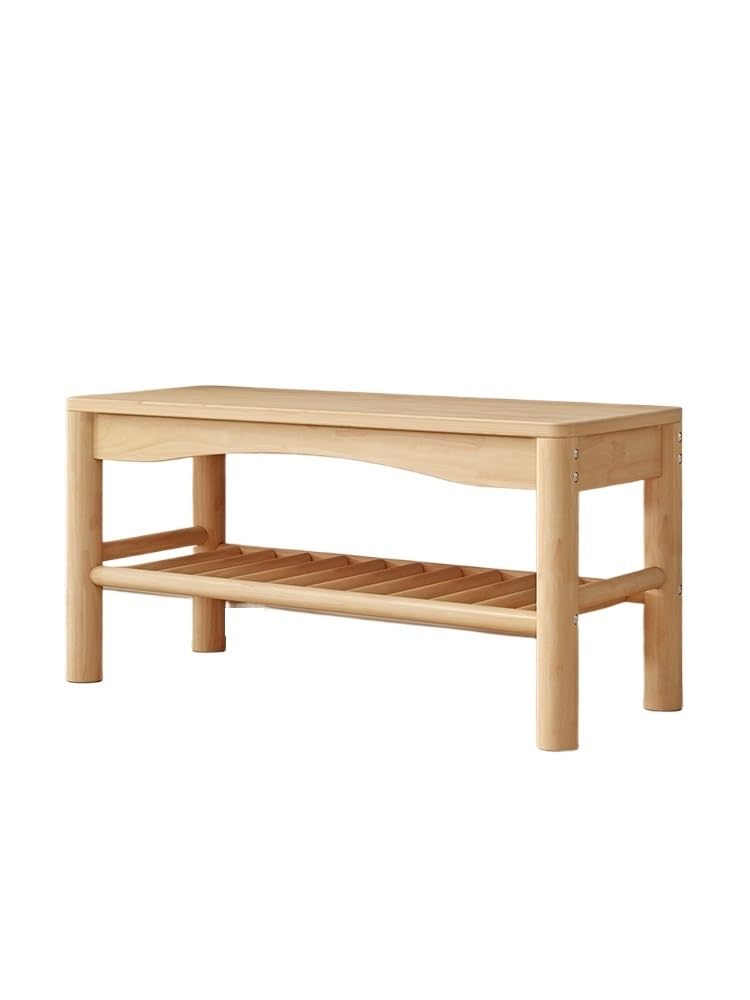 Aioneer Footstool For Front Door Entrance Solid Wood Shoe Changing Stool Household Door Shoe Cabinet Bench Shoe Rack Solid Wood Shoe Changing Stool Outdoor Bench Shoe Bench,A-A