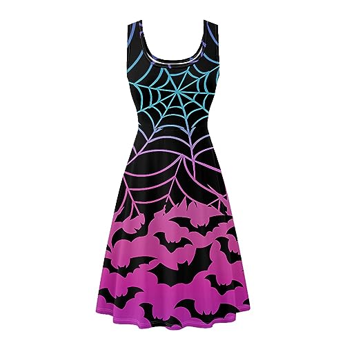 Image of TOADDITDO Womens Summer Sleeveless Tank Dress with 2 Side Pockets XS-4XL Plus Size