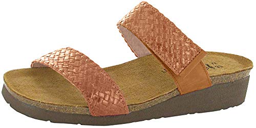 Naot Footwear Women s Blake Wedge Sandal Maple Braid Amber Nubuck 7 M US