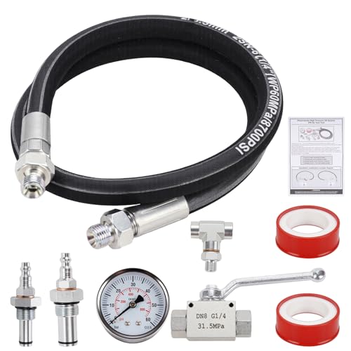 GOMADEIT Oil Pressure Tester Kit Diesel High Pressure Oil System IPR Air Test Tool Special KIT Fits Ford 6.0L-7.3LPowerstroke