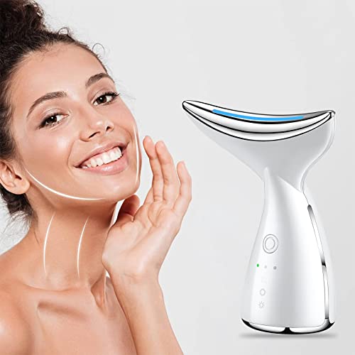Vzdsddef Facial Neck Massager For Skin Care Electric Face Neck Lifting Massager With 45℃ Heat & 3 Massage Modes For Wrinkles Facial Massager Vkg101 #TOP2