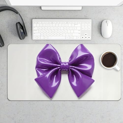 Purple Bow desk pad protector grande resistente al agua miniatura 5