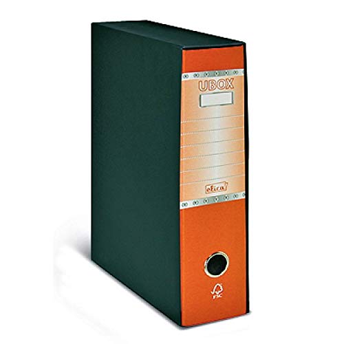 LogicaShop UBOX Raccoglitore Ad Anelli A4, Faldone Ufficio Con Custodia (Dorso 8, 1Pz