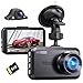 Miden 4K+2.5K Doppia Dashcam,Scheda SD 64G,2160P+1600P UHD Telecamera per Auto,Dash Cam Auto IPS 3.2" con Grandangolo di 336°,G-Sensor,Visione Notturna,WDR,Monitor di Parcheggio,Registrazione in Loop