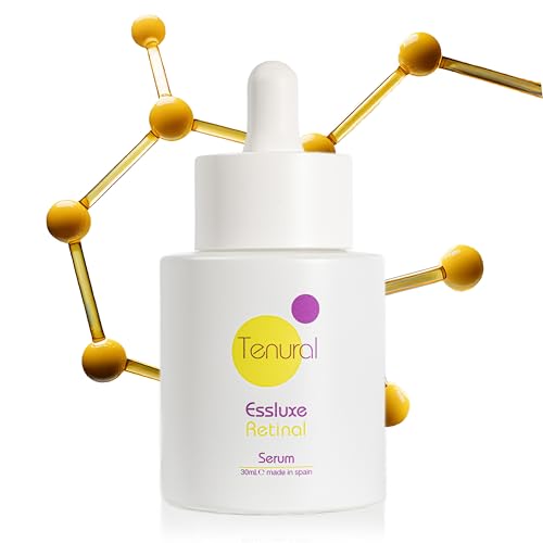TENURAL Essluxe Retinal - Sérum Facial Antiedad con 8% Retinal Liposomado y Ácido Hialurónico - Reafirmante, Hidratante y Regenerador para Piel Madura o Experta en Retinoides - 200ml