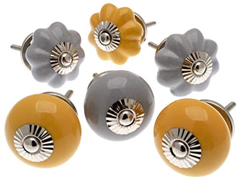 Mango Tree™, set di pomelli in ceramica color oro