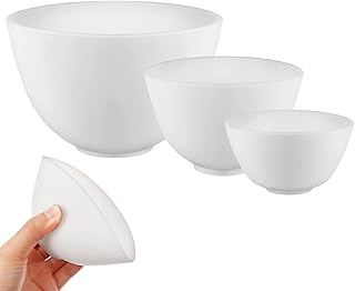 MAGICLULU Ferramentas Faciais 3 Pçs Tigela De Silicone Máscara Facial Tigela De Mistura DIY Máscara Facial Tigela De Mistura De Cosmética Tigela De Agitação Para