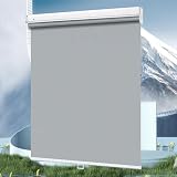 Sonnenschutz Verdunkelungsrollos,Schnurlose Sonnenschutzrollos,Thermorollo,Sichtschutz Jalousien Vorhänge,Einziehbare Fenster Rollläden,Grau, W×H-100×60cm(39 * 24in)