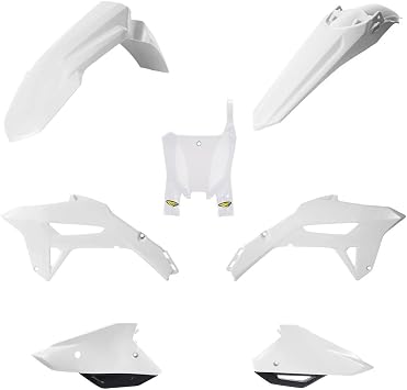Cycra Replica Plastic Kit White/Black For Honda CRF450R 2021-2024