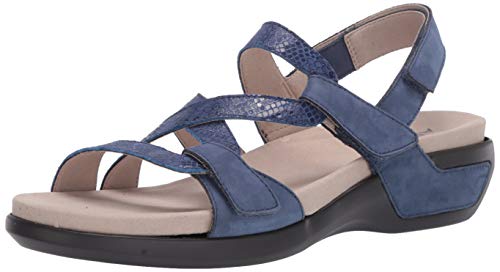 Aravon womens Power Comfort S Strap Sandal Blue Multi 8
