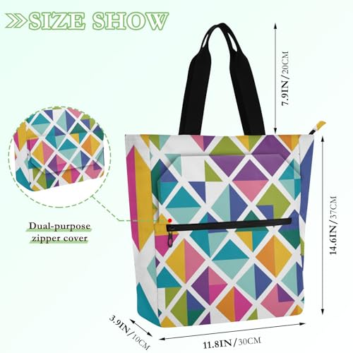 Bolsas de mano con diseño de paralelogramo minimalista y resistente 4