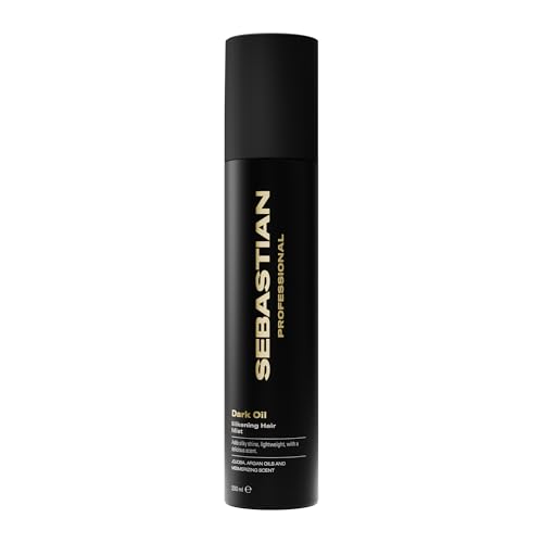 Sebastian Professional Dark Oil Silkening Hair Mist – Leichte Haarpflege & Haarfinish-Spray mit luxuriösem Duft – Bändigt Frizz, verleiht Glanz & Geschmeidigkeit – 200 ml