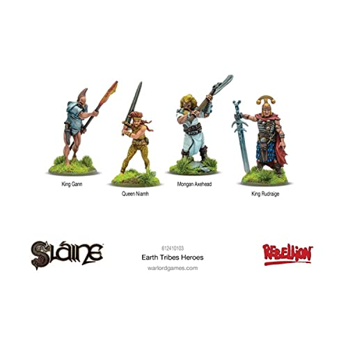 Figurines Slaine Earth Tribes Heroes Warlord Games pour jeu de table