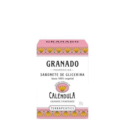 Sabonete Terrapeutics Calêndula, Granado, Rosa Claro, 90g