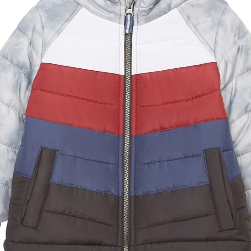 Image of Osh Kosh Boys' Classic Heavyweight Colorblock Puffer Coat