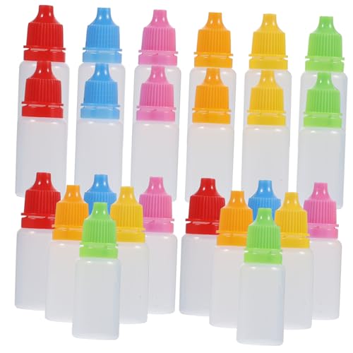 FOMIYES Eye Drops Bottle Eyedrops Bottle with Funnel Liquid Dropping Bottle Eye Liquid Container Plastic Eye Drop Bottle Opaque Eyedrops Bottles Small Dropper Bottles Squeezable Dropper