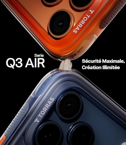 Coque iPhone 17 Pro Max TORRAS antichoc aimantée Bleu Nuit