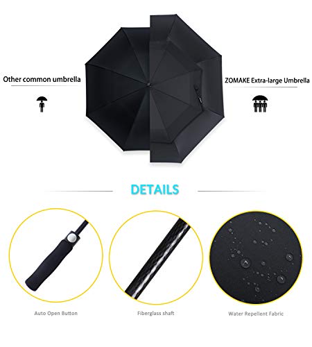 ZOMAKE Golf Umbrella 54/62/68 Inch, Large Windproof Umbrellas Automatic Open Oversize Rain Umbrella with Double Canopy… - Image 6