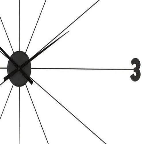 Kare Design Umbrella Wall Clock, Black, 100 cm Diameter, Aluminium, Round, Modern, Silent, Battery Operated, Wall Mount, Home & Kitchen - Image 4