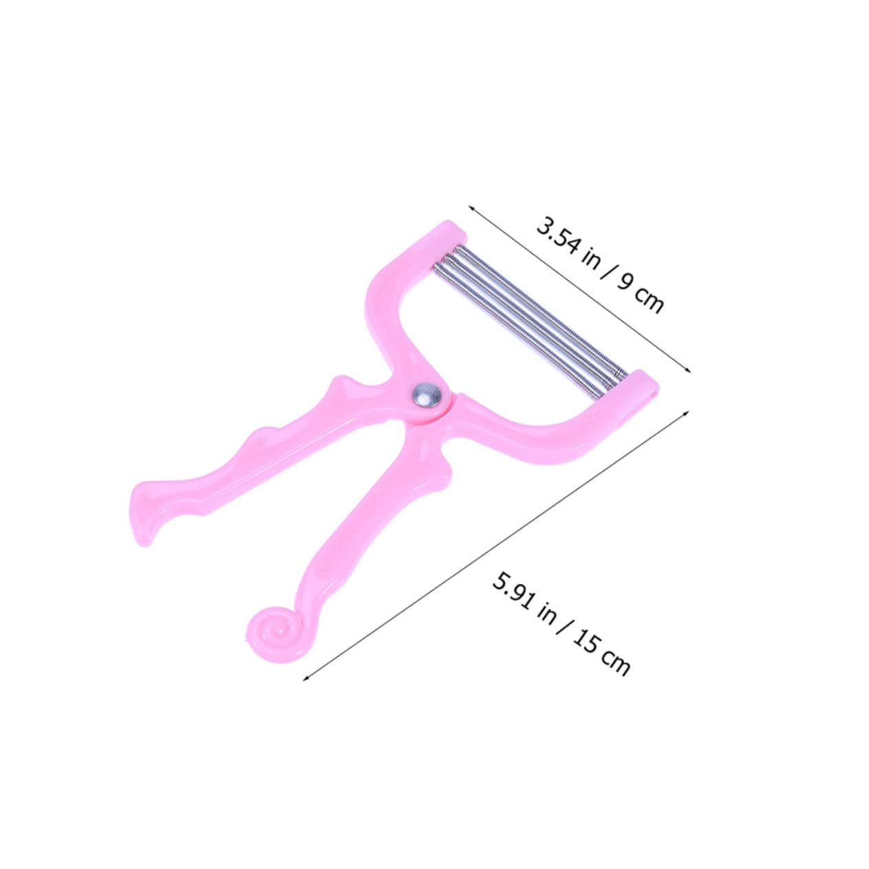 2 Sets 2pcs Facial Hair Remover Stainless Steel Spring Coil Pluck Hair