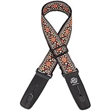 Lock It LIS063 Guitar Strap - Classic Woven, Chestnut Bay