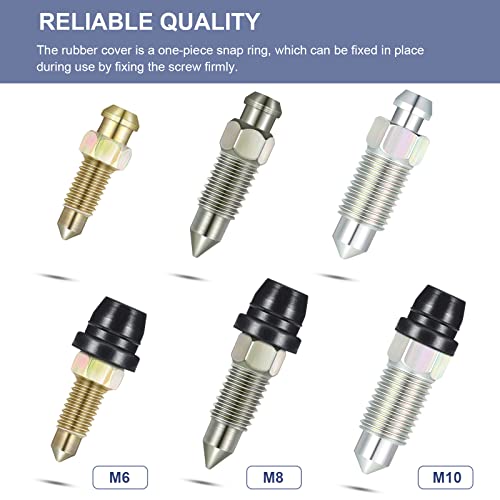 image for Tondiamo 18 Pieces Brake Bleeder Caps Rubber Caliper Nipple Caps Dust 