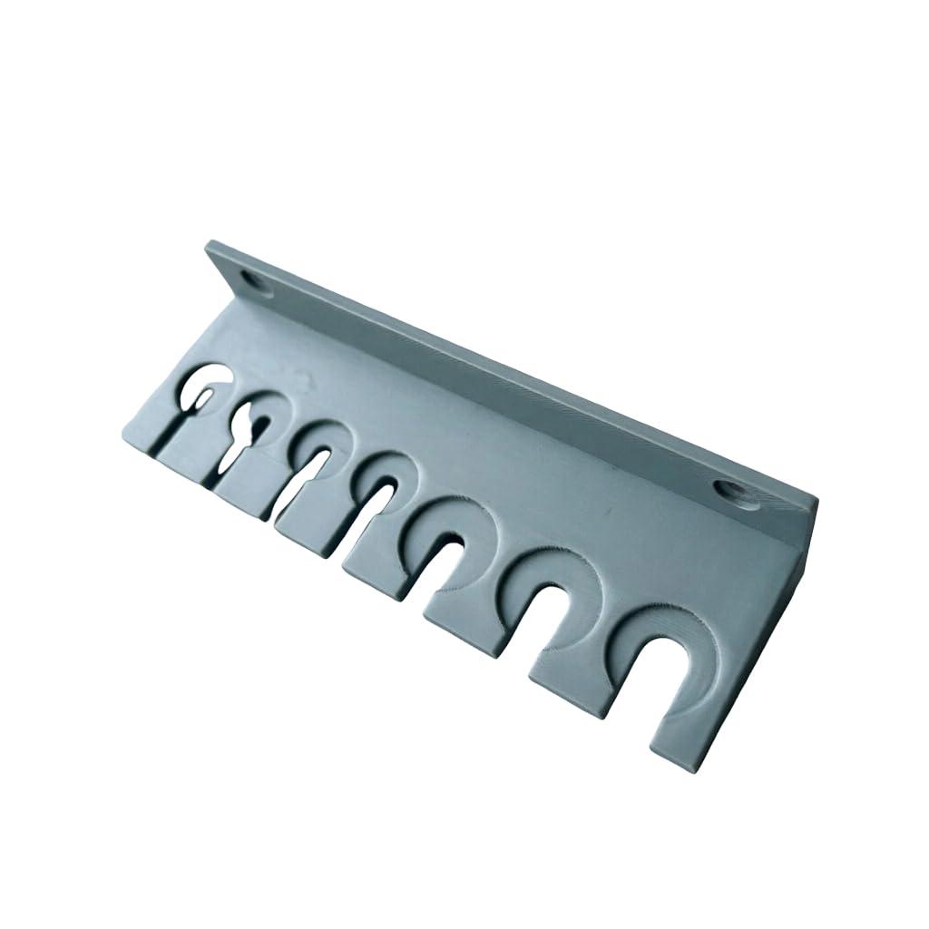 Whoasyst Gray Screwdriver Storage Rack Wall Bracket With Open Front Slots For Hand Tools In Workshop And Repairs Areas And Garages Tool Organizers