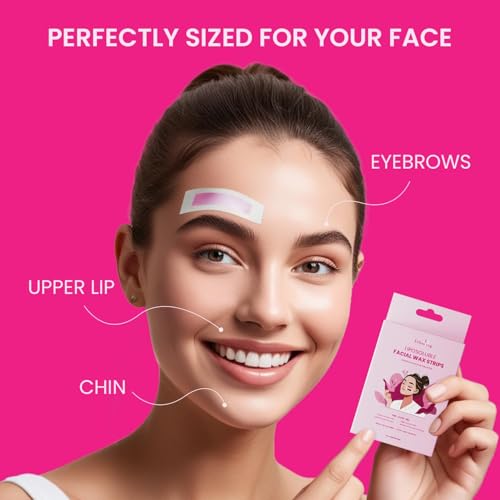 Image of Urban Yog Small Liposoluble Facial Wax Strips for Women - 40 Wax Strips + 8 Post-Wax Wipes | Gentle Facial Hair Removal Face Wax Strip for Upper Lip, Eyebrows, Chin, Sidelocks