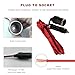 VCYOPN 12V/24V Car Cigarette Lighter Extension Cord, Male to Female Socket with 9.8Ft 14AWG Cable & 15A Fuse, Heavy Duty DC Power Plug Connector with LED Light for Most Cars