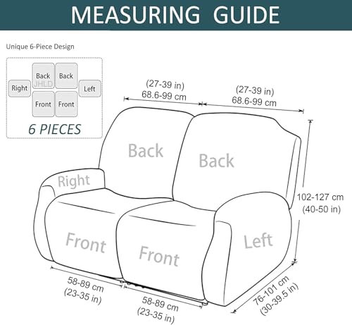 Funda impermeable para sillón de dos plazas jacquard elástica antimanchas 3