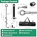 Ground Anchors Screw in, 8 Pack Swing Sets Anchors Heavy Duty Tent Stakes Trampoline Anchors, 15