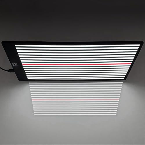 Image of LadyRosian Paintless Dent Repair Tools LED Stripe Line Board Dent Checker Tool USB Reflector Board with Adjustable Holder