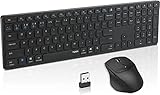 Rapoo 9550M Multi Device(Bluetooth 3.0/5.0/2.4G) Wireless Keyboard and Optical Mouse Combo, Easy-Connect Up to 4 Devices, Extremely Thin Keyboard and High-Precision Sensor Multi-Functional Mouse