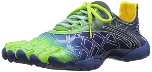 Vibram Men's Vybrid Sneak Walking Shoe, Blue/Green,45 EU/11.5-12 M US