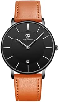 BEN NEVIS Mens Watches, Minimalist Fashion Simple Wrist Watch for Men Analog Date with Leather Strap