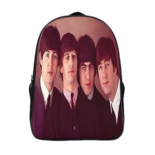 CSTAL The Beatles Sac à Dos De Filles Rock Band Sacs D’école Pour Des Garçons Sac à Dos D’enfants Léger Sac Scolaire Scolaire De Plein Air Sac De Voyage D’adulte 16inch - Les Beatles, Paul McCartney, John Lennon, RIngo Starr, George Harrison